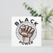 Black Power Afrocentric Kaart (Staand voorkant)