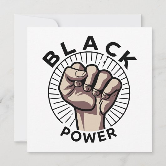 Black Power Afrocentric Kaart (Achterkant)