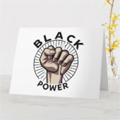 Black Power Afrocentric Kaart (Gele Bloem)