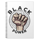 Black Power Afrocentric Notitieboek (Voorkant)