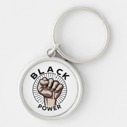 Black Power Afrocentric Sleutelhanger (Voorkant)