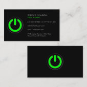 Black Power Button, technologie - Visitekaartje (Voorkant / Achterkant)