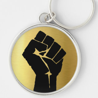 Black Power Fist Sleutelhanger