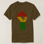 Black Power Fist T-shirt (Design voorkant)