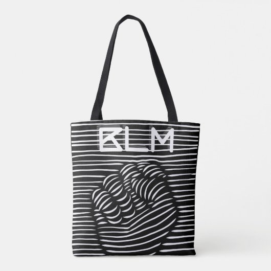 Black Power Fist van BLM Tote Bag (Achterkant)