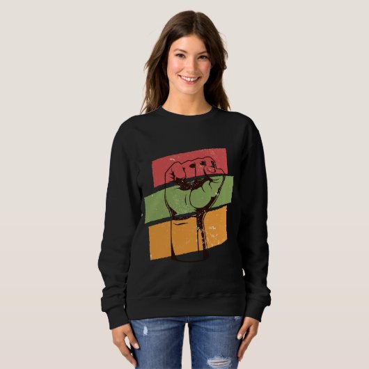 Black Power Fist van BLM Trui (Voorkant volledig)