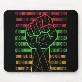 Black Power Fist van BLM voor geeks Muismat (Voorkant)