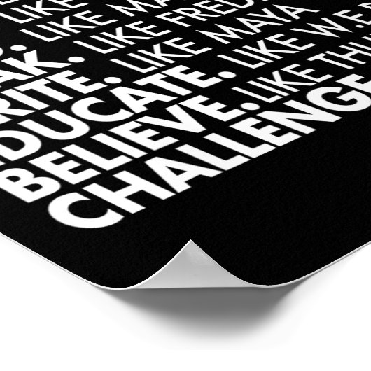 Black Power Historische Zwarte Leiders Afrikaans Z Poster (Hoek)