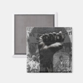 Black Power Montage Magneet (Voorkant / Achterkant)