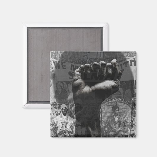 Black Power Montage Magneet (Voorkant / Achterkant)