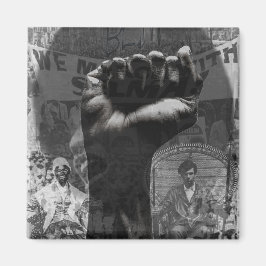 Black Power Montage Magneet