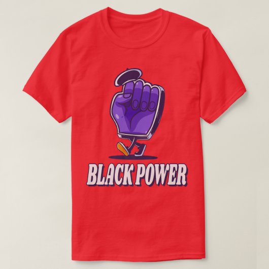 Black Power Panther Party Oakland 1966 Cartoon Fis T-shirt (Design voorkant)
