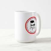 Black Power SHIRLEY CHISHOLM stoel aan tafel Koffiemok (Voorkant rechts)