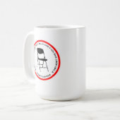 Black Power SHIRLEY CHISHOLM stoel aan tafel Koffiemok (Voorkant links)