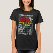 Black Power Shirt History Month African American P (Voorkant)