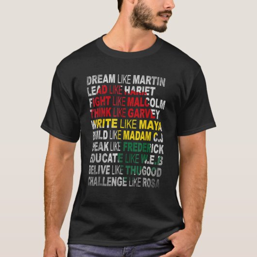 Black Power Shirt History Month African American P (Voorkant)