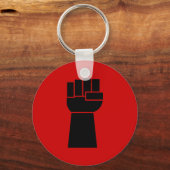 Black Power Zwarte Vuist Obama Sleutelhanger (Voorkant)