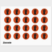 Black Power Zwarte Vuist Obama Stickers (Vel)