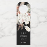Black Premium Pampas Grass Oerwoud Floral Wedding Flessenhanger<br><div class="desc">Black Premium Pampas Grass Oerwoud Floral Wedding Wine Label. Dit zal deel uitmaken van de suite. #pampasgras #junglebruiloft #jungleuitnodiging #coralbruilbruilbruiloft #wigdingmenu #woestijtwedding #lasvegasbruiloft #terracottabruilbruiloft #peachbruiloft #pampasweddenmenu #pampas #terracotta #koraal #peach #naturalbruiloft #driedpampas #wabisabibruil##naturebruil######Nbruil#Nbruil#########Nbruil######Nbruil##########Nbruil######################Nig##############################################wabisabibruil#################################N</div>