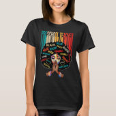 Black Preschool Teacher Afro Melanin African Ameri T-shirt (Voorkant)