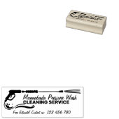 Black Pressure Power Washing Home Cleaning Pro Rubberstempel (Gestempeld)