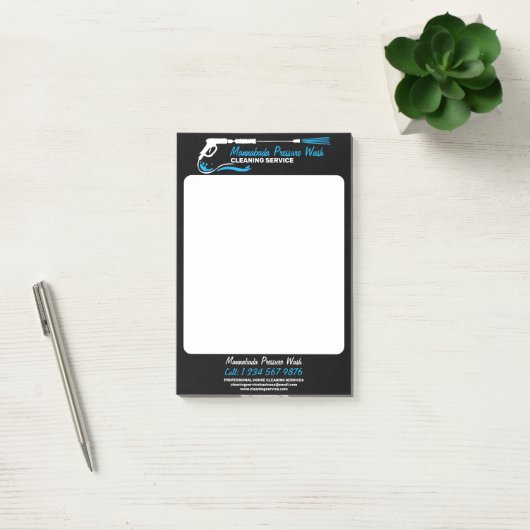 Black Pressure Power Washing Pro Clean Post-it® Notes (Kantoor)
