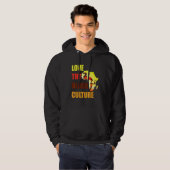 Black Pride African American Black Power Afrocente Hoodie (Voorkant volledig)