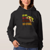 Black Pride African American Black Power Afrocente Hoodie (Voorkant)
