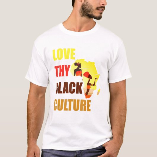 Black Pride African American Black Power Afrocentr T-shirt (Voorkant)