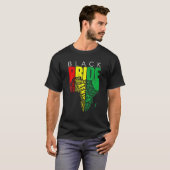 Black Pride African Map Gift African American T-shirt (Voorkant volledig)