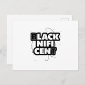 Black Pride Black History Mo Aankondigingskaart (Voorkant / Achterkant)