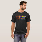 Black Pride BLM We Rise Together LGBT Raising Fist T-shirt (Voorkant volledig)