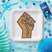 black pride eerste eenheid geschiedenis eenheid Af Papieren Bordje (Feest)