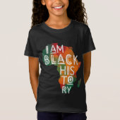 Black Pride Gifts I Am Black History African Ameri T-shirt (Voorkant)