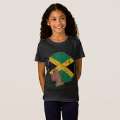 Black Pride Jamaican Flag Jamaica Black History Mo T-shirt (Voorkant volledig)