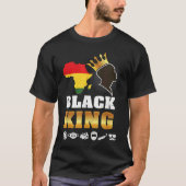 Black Pride King Definition  African Plus Size Gra T-shirt (Voorkant)