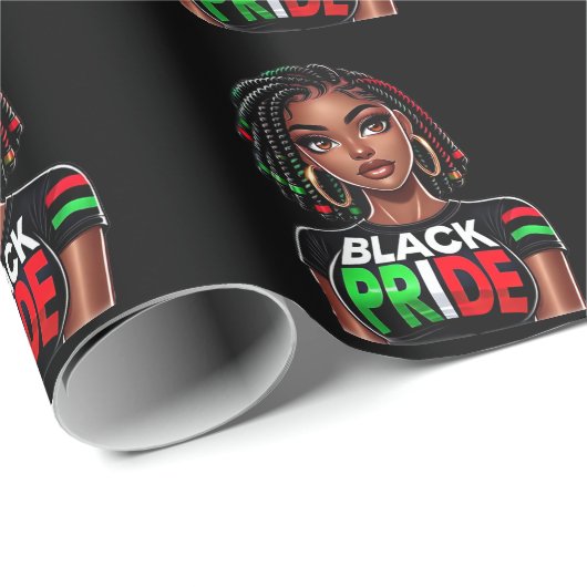 Black Pride Lady Cadeaupapier (Rol Hoek)