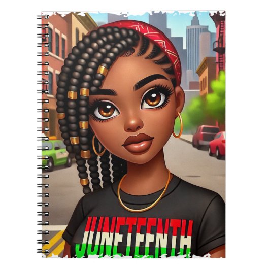 Black Pride Lady Notitieboek (Voorkant)