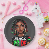 Black Pride Lady Papieren Bordje (Feest)