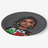 Black Pride Lady Papieren Bordje (Gekanteld)