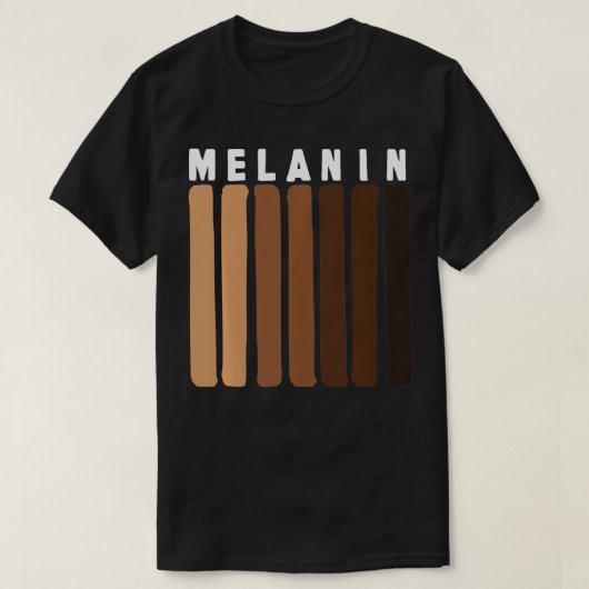 Black Pride Melanin African American Gift T-shirt (Design voorkant)
