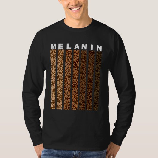 Black Pride Melanin Afro American Leopard Pset Wo T-shirt (Voorkant)