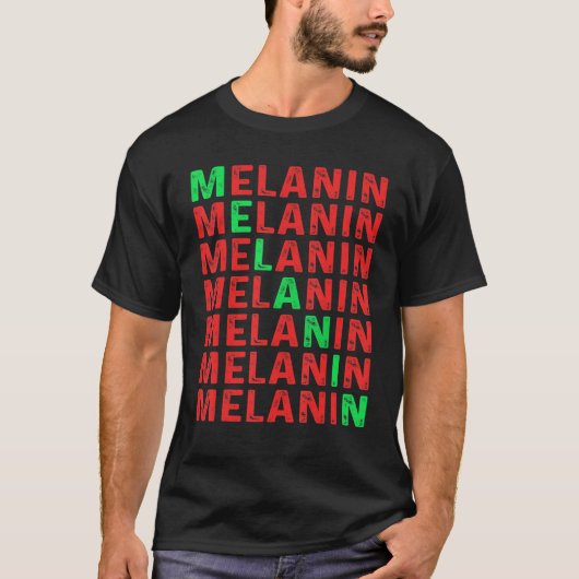 Black Pride Melanin Afro Queens Kings T-shirt (Voorkant)