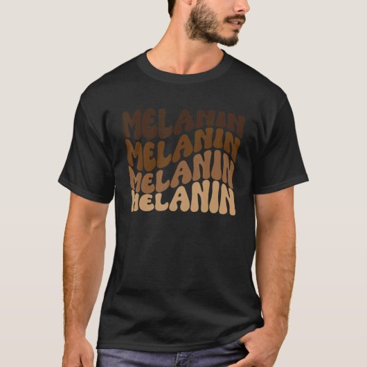 Black Pride Melanin Shirt voor vrouwelijke Mannen  (Voorkant)