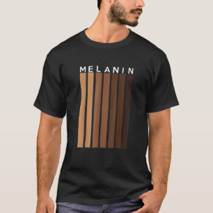 Black Pride Melanin-shirt voor vrouwelijke Mannen T-shirt