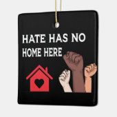 Black Pride Power, Racial Equality Social Justice Keramisch Ornament (Links)