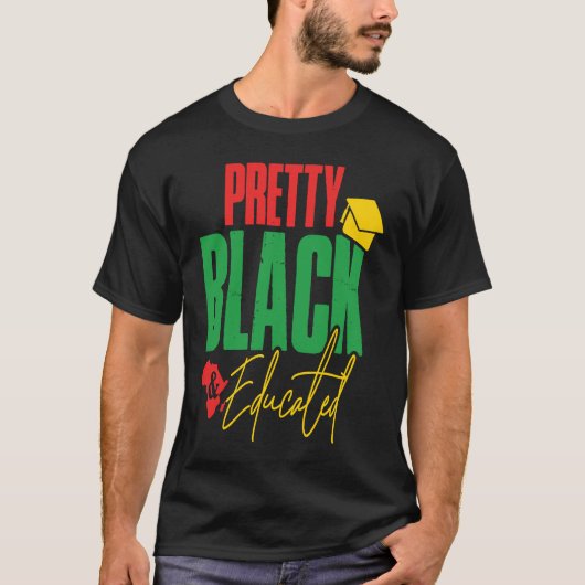 Black Pride voor jongens en meisjes  zwart & educa T-shirt (Voorkant)