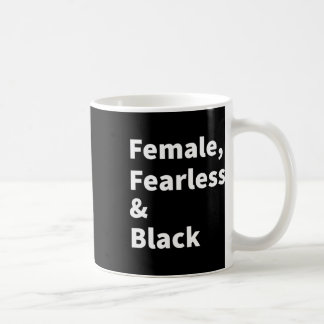 Black Pride voor vrouwen Vrouw Fearless en Black H Koffiemok