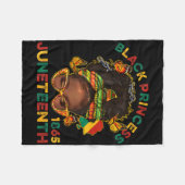 Black Princes Juneteenth 1865 Geschiedenis Maand M Fleece Deken (Voorkant (Horizontaal))