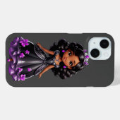 Black Princess Case-Mate iPhone Case (Achterkant (horizontaal))